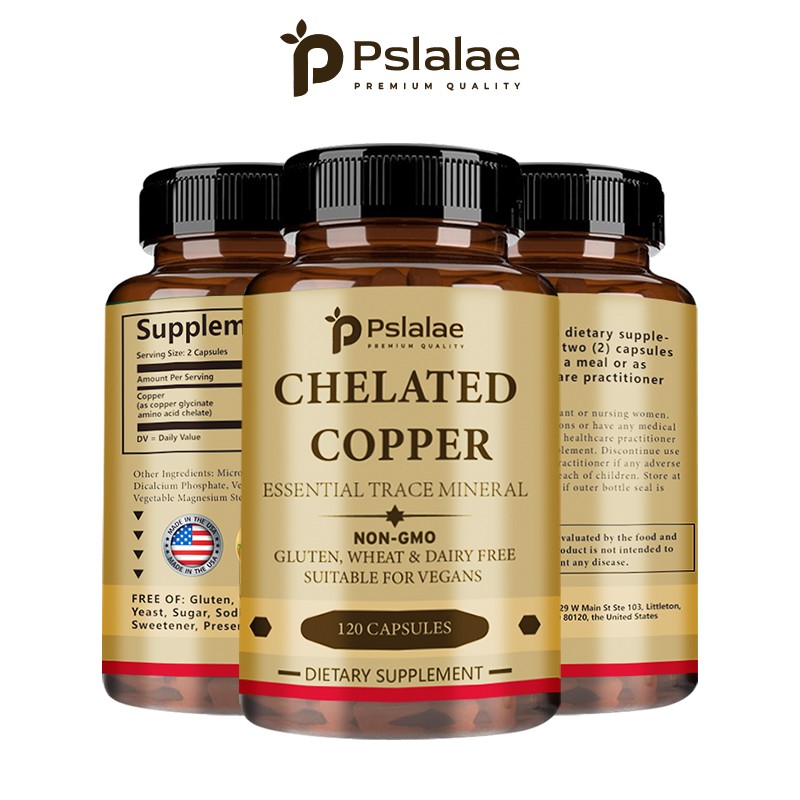 Chelated Copper Capsules – for Collagen Production, Supports Connective Tissue