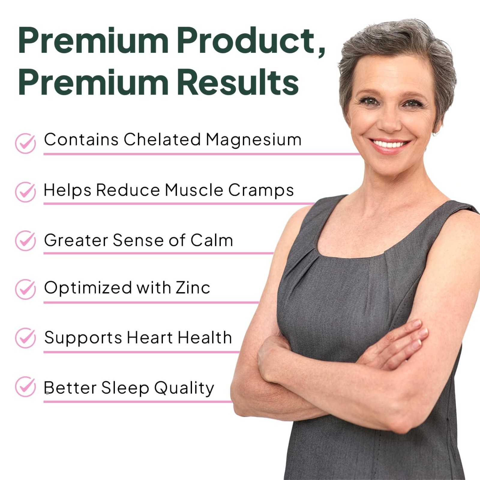 Organics Ocean Pure Magnesium Glycinate with Zinc – Maximum Strength Chelated