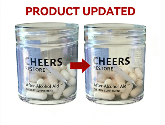 Improved 1~2 Bottles Cheers Restore Supplement w/ DHM + L-Cysteine – After-Alcoh