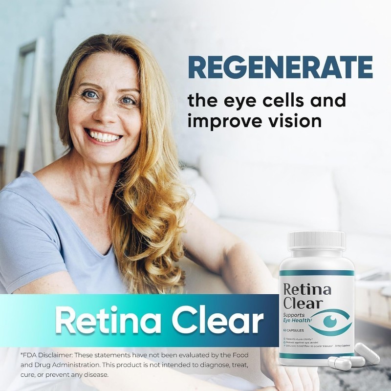 Retina Clear Vision Supports Supplement – Eye Wellness Formula featuring Lutein