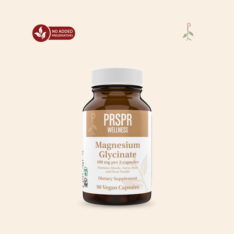 Magnesium Glycinate 400mg 90 ct -Dietary Supplement Relief Metabolism Stress for