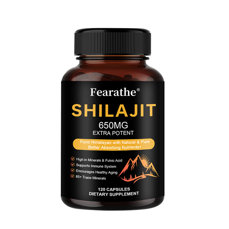 Himalayan Shilajit Caps,Extremely Potent 650 mg, rich in Minerals & Fulvic Acid
