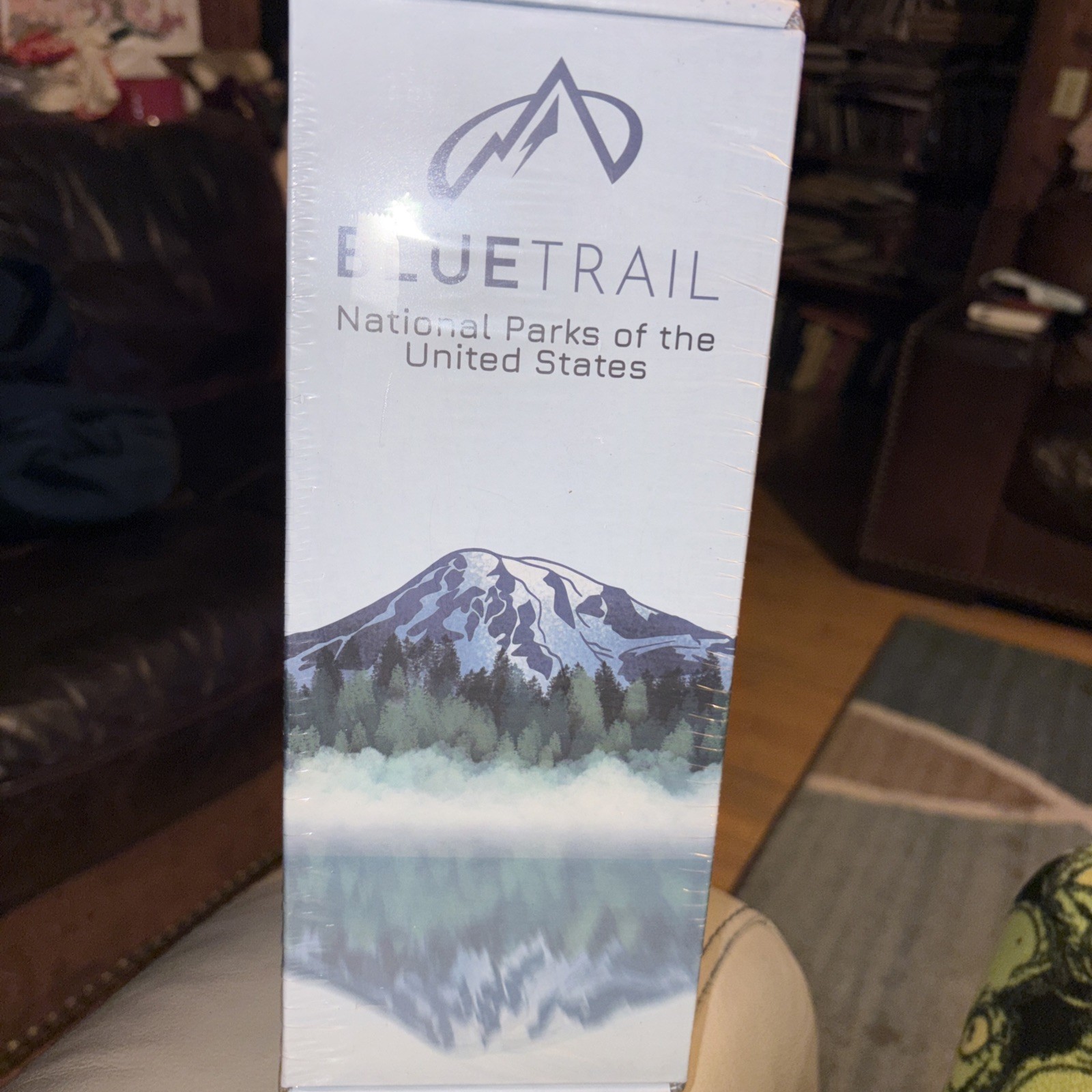 United States National Parks Water Bottle with Stickers Moonlit blue new sealed