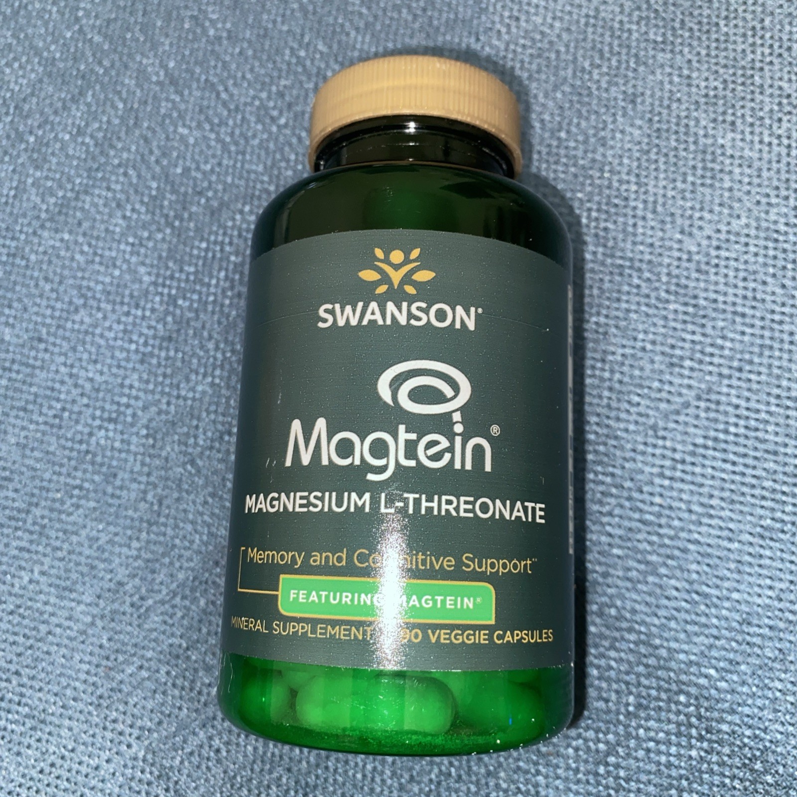 Magnesium L-Threonate Featuring Magtein 90 Veggie Caps Cognitive Health