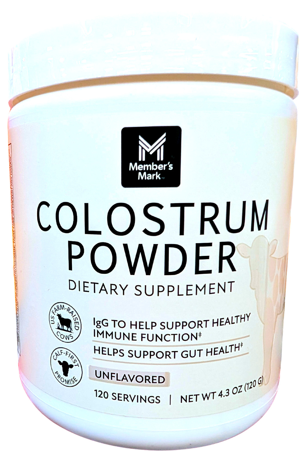 Member’s Mark Colostrum Powder Unflavored 4.3 Oz EXP 09/2027