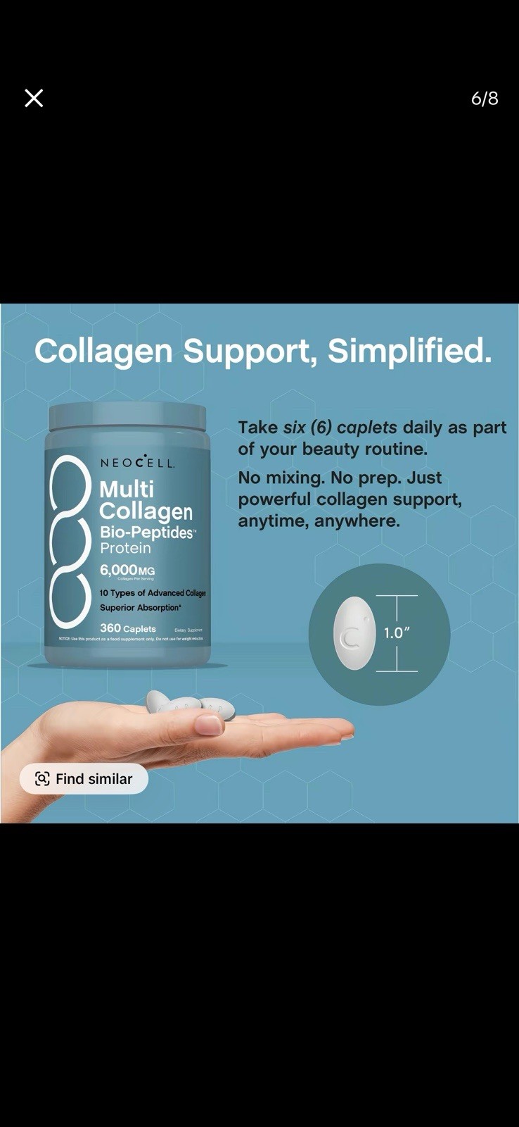 Collagen Bio-Peptides Protein | 20 Oz | Unflavored | Grassfed | by NeoCell
