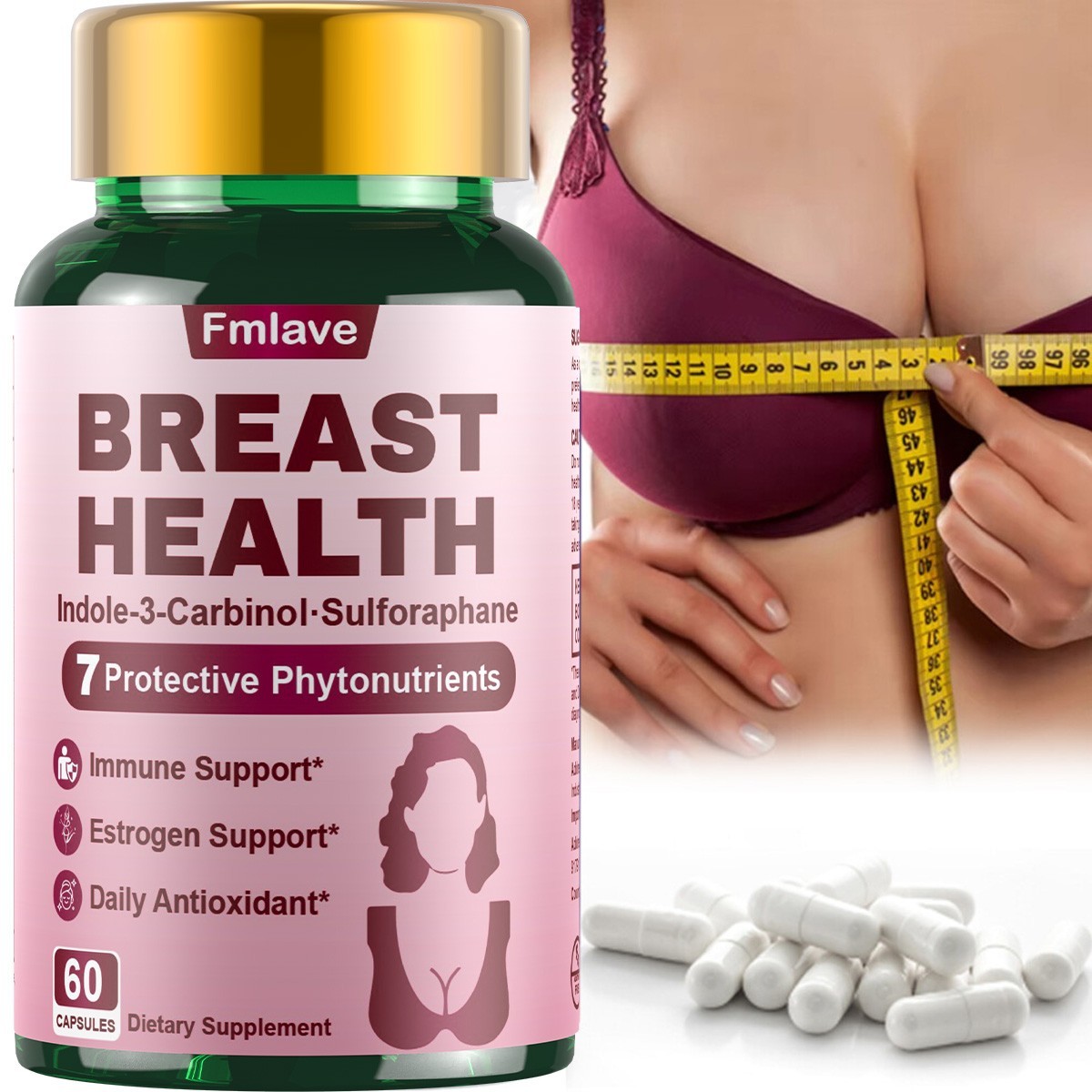Male Female Breast Enhancement Pills Natural Estrogen Support Herbal Supplement
