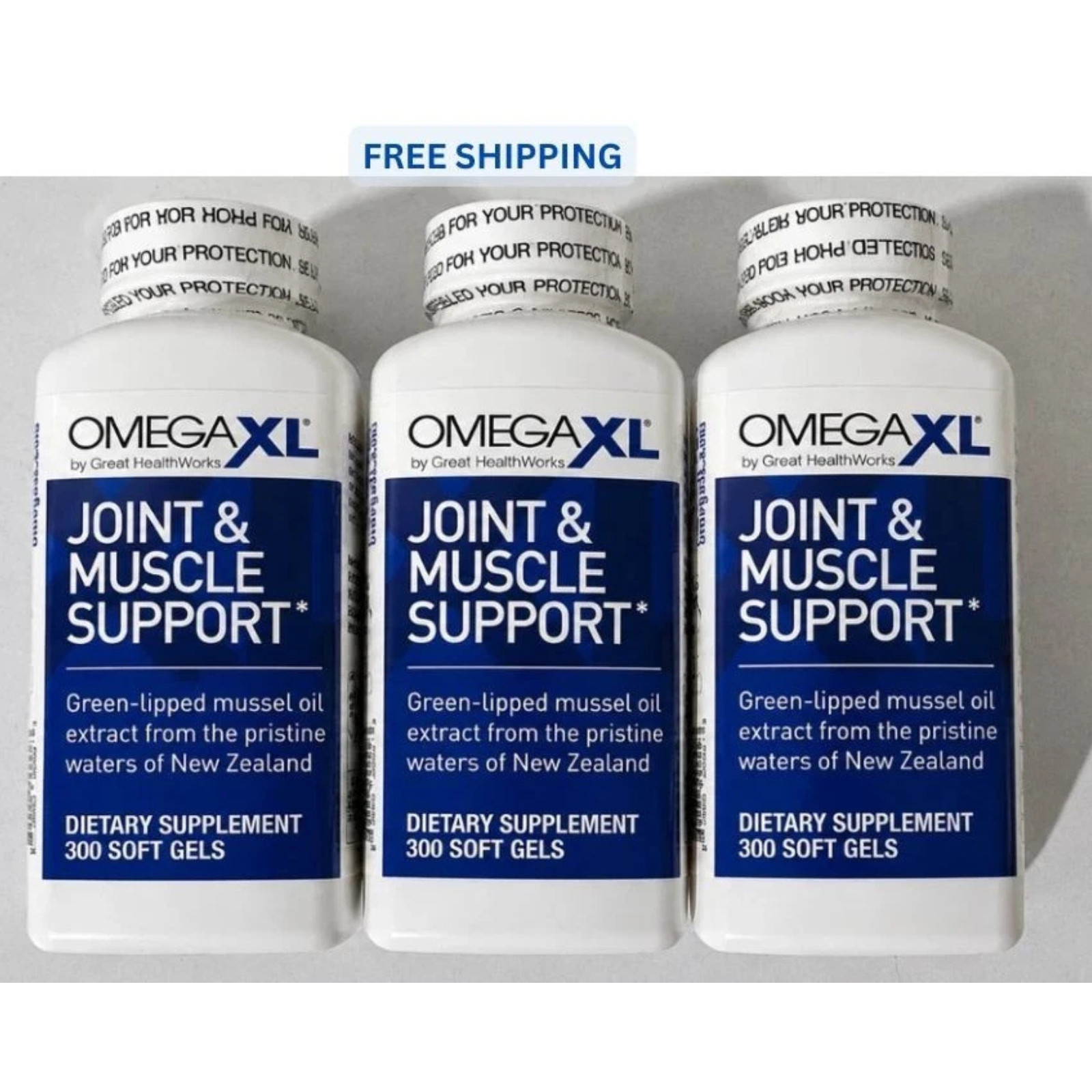 PACK OF 3 OMEGA XL 300 CAPSULES LIPPED MUSCLE JOINT& MUSCLE RELIEF SUPPLIMENT