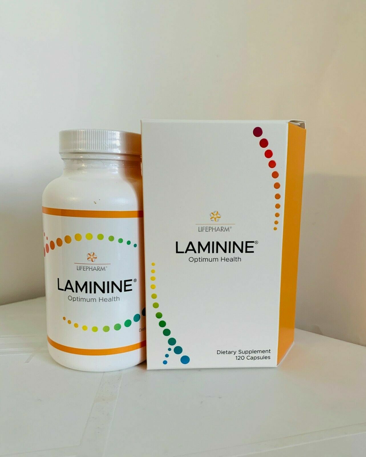 Buy 1 Bottle LifePharm LAMININE -120 capsules – Healthy Cells / Expires / 2026
