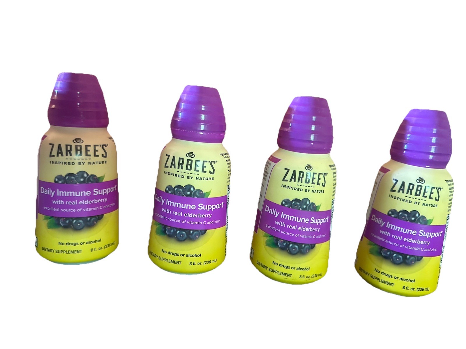 4 Zarbee’s Daily Immune Support with Elderberry 8oz – Immune System Boost 10/26