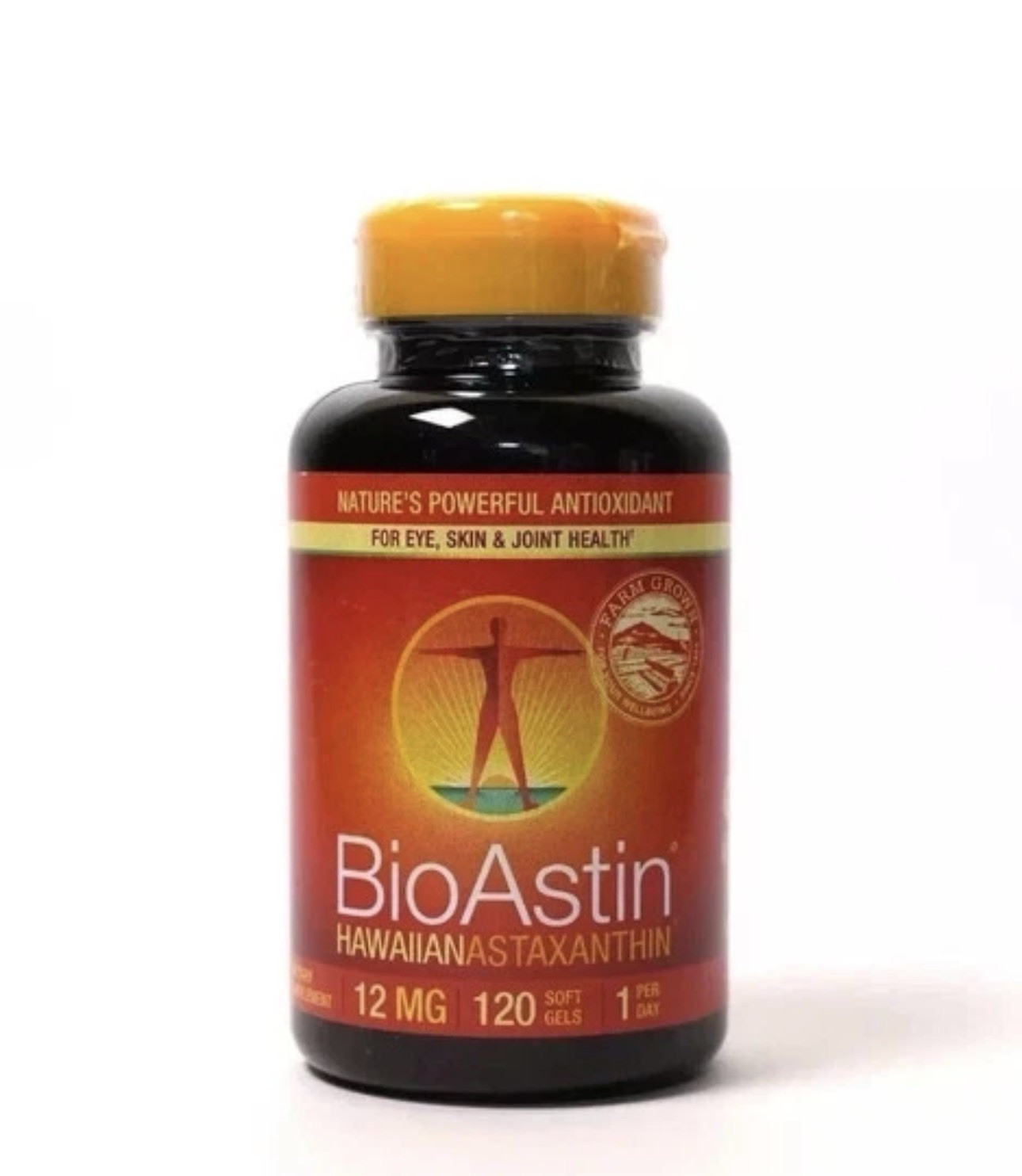 BioAstin Hawaiian Astaxanthin 12 mg Supplement 120 Soft Gels 10/2027