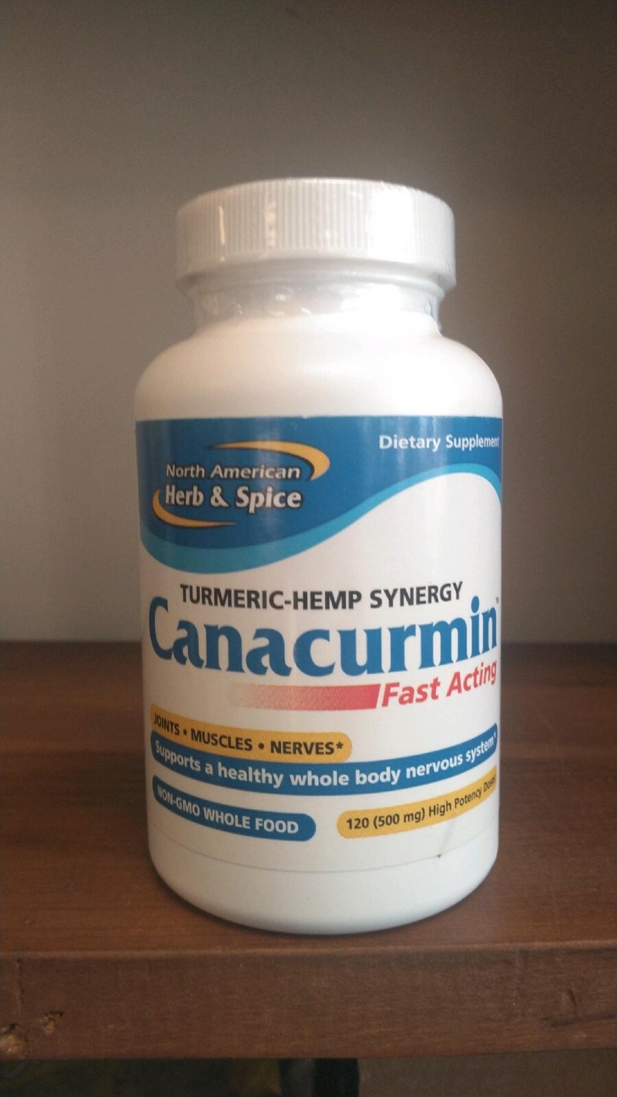 Canacurmin North American Herb & Spice 120 Capsules Fast Acting Turmeric Synergy