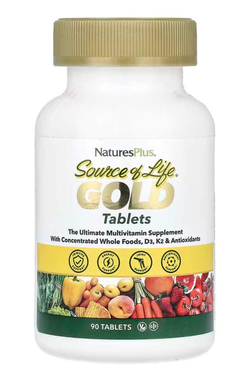 Nature’s Plus Source of Life GOLD Multivitamin Mineral 90 Tablets Best by 02/28