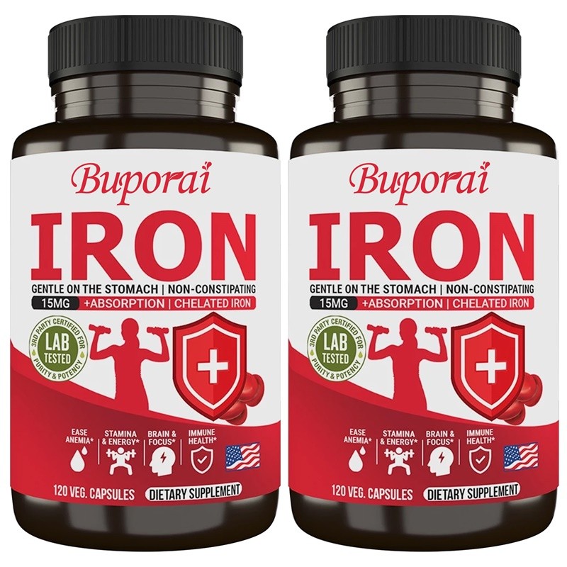 Iron Supplements 240pcs,Fight Fatigue, Relieve Anemia,Supporting Red Blood Cells