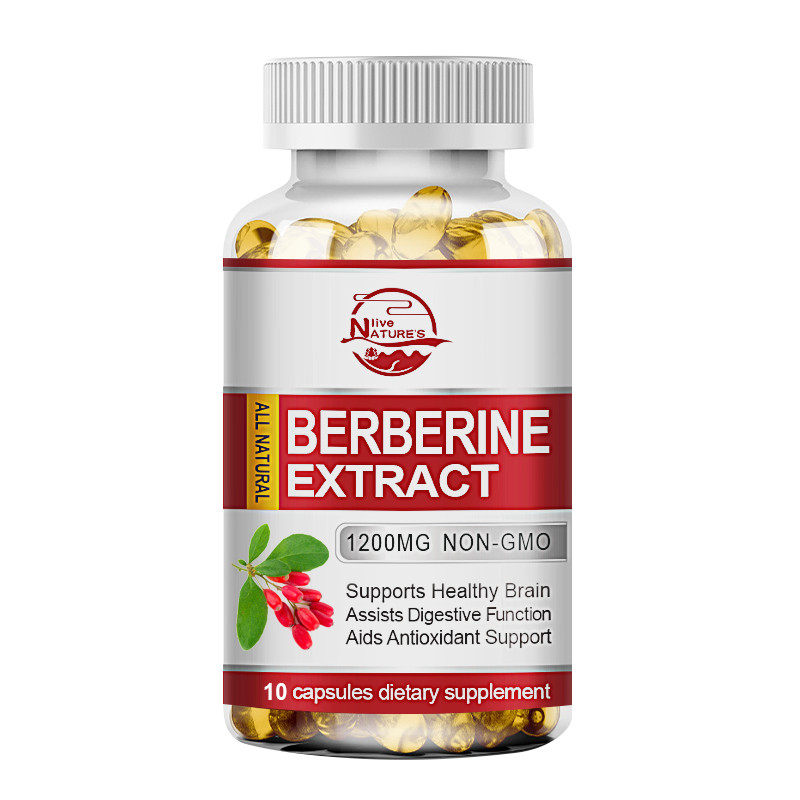 Berberine HCL 1200mg Cholesterol Blood Sugar Health General Wellness 10/60/120PC