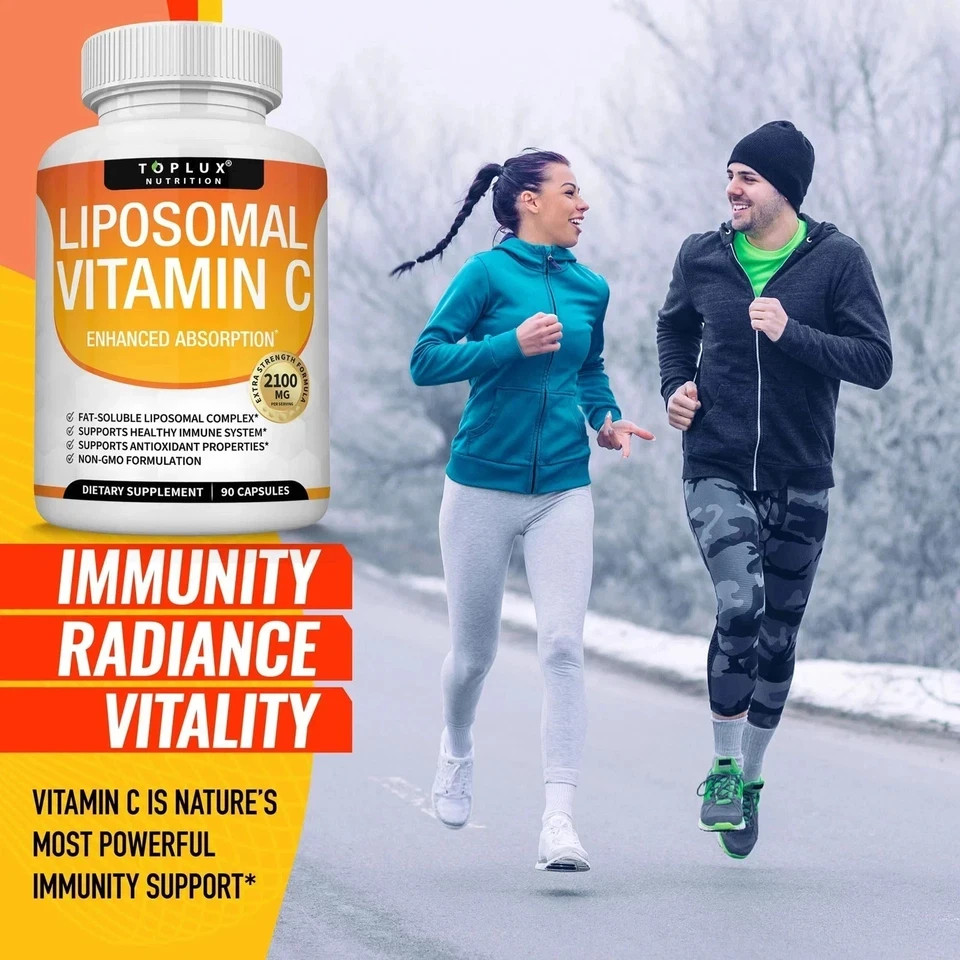 New Liposomal Vitamin C 2100mg High Absorption Fat Soluble VIT C…
