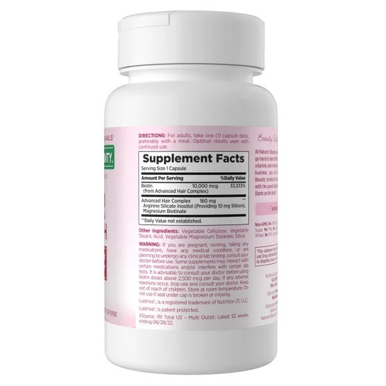 Nature’s Bounty Optimal Solutions Hair Growth 90 Capsules EXP 05/2027