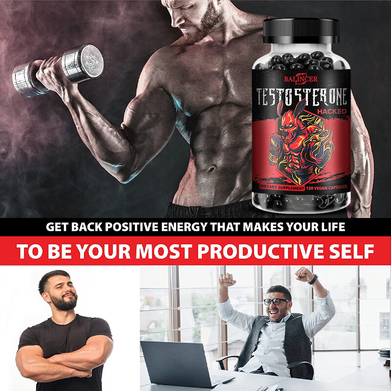 Natural Testosterone Booster – Increase Energy, Improve Muscle Growth 120Capsule