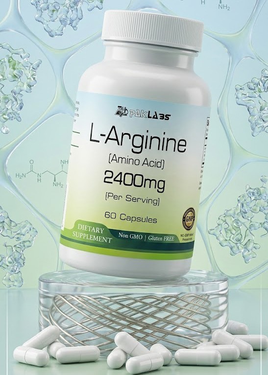 L-Arginine Nitric Oxide Booster Capsules 2400mg Per Serving – In Stock