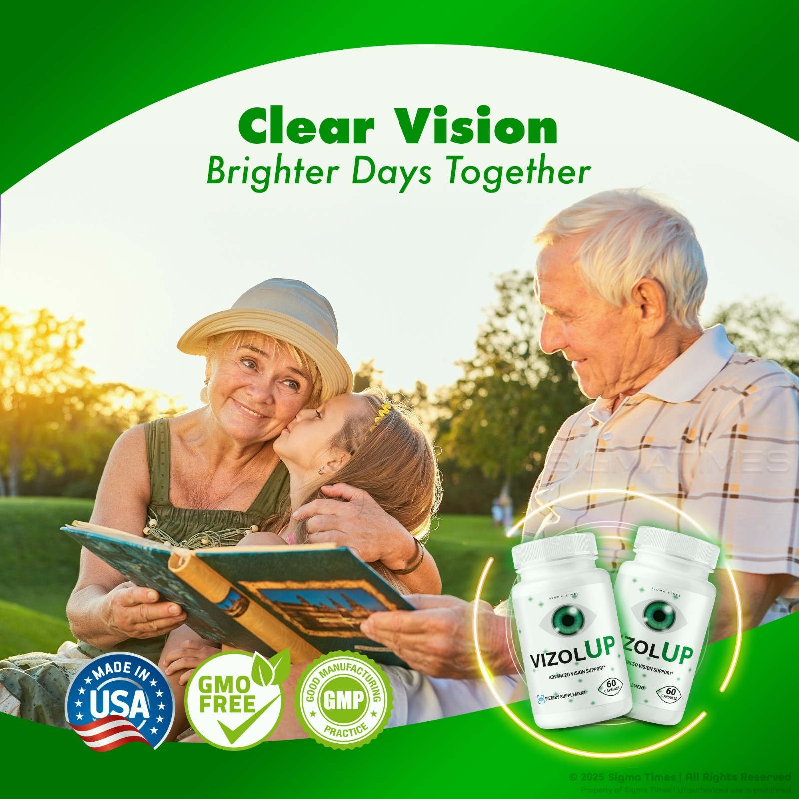 VizolUP Capsules – Vizol Up Natural Eye Health Support Formula 60ct
