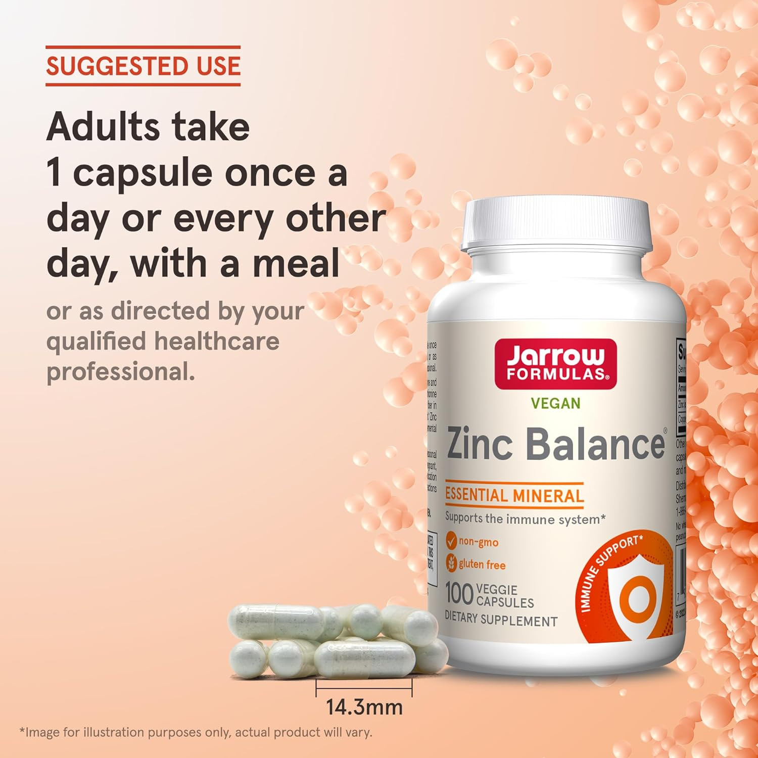 Jarrow Formulas Zinc Balance 15 Mg – 100 Servings (Veggie Caps) – Includes Coppe