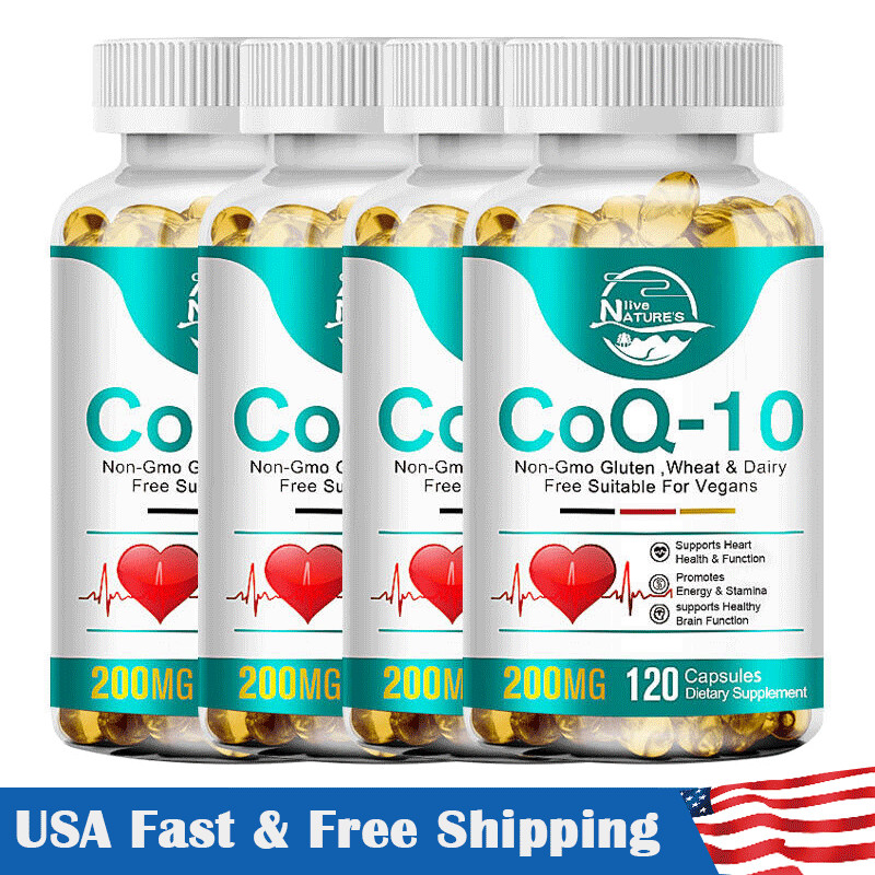 200mg CoQ-10 CoEnzyme Q-10 High Potency Heart Health Support 120/240/480Capsules