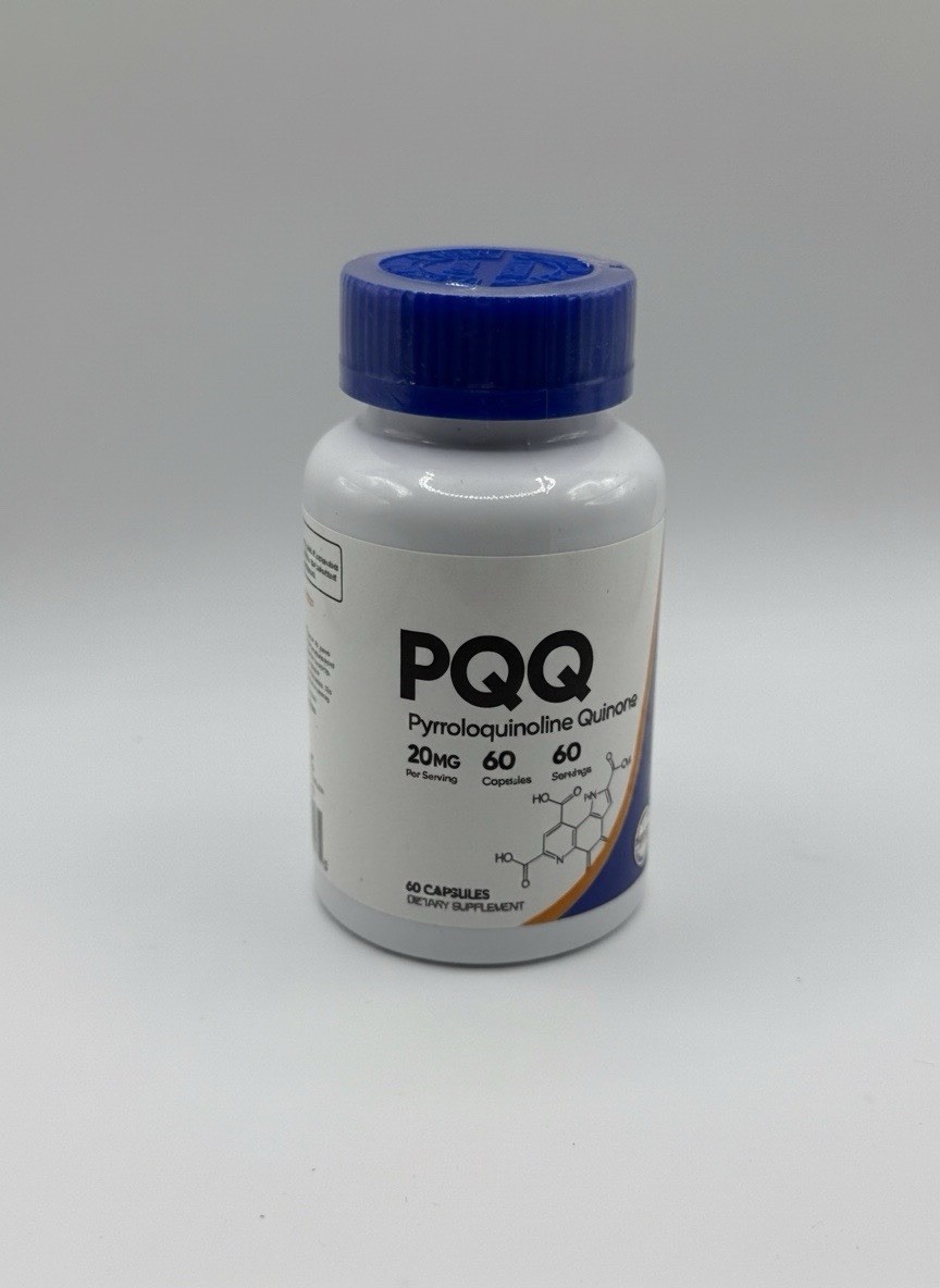 PQQ Pyrroloquinoline Quinone 20mg, 60 Capsules, 60 Servings