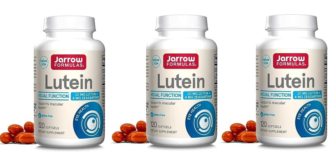 3x Jarrow Formulas Lutein 20mg with 4mg Zeaxanthin 180 Softgels | 08/2026