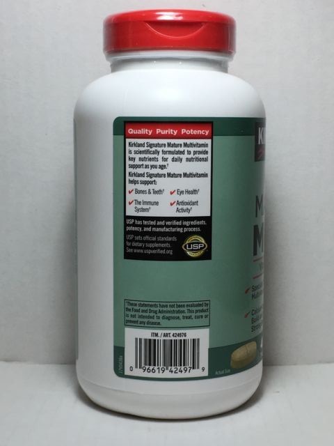 Kirkland Signature Mature Multi 400 Tablets *Adult 50+ Multi Vitamin & Mineral*