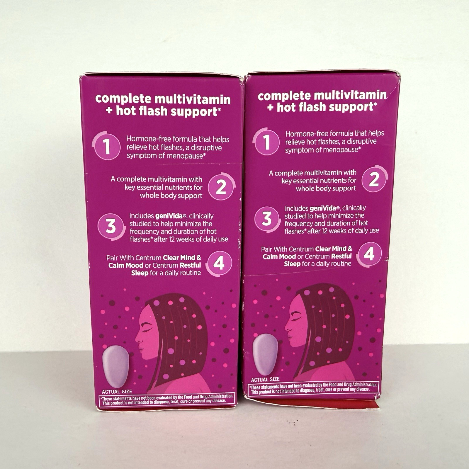 Centrum Menopause Support 2 Bottles X 30 Tablets Exp 6/2027