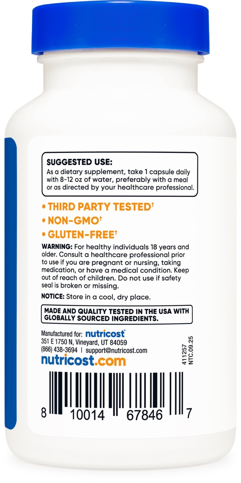 Nutricost Apigenin 50mg, 180 Capsules – Non-GMO, Gluten Free, Vegan