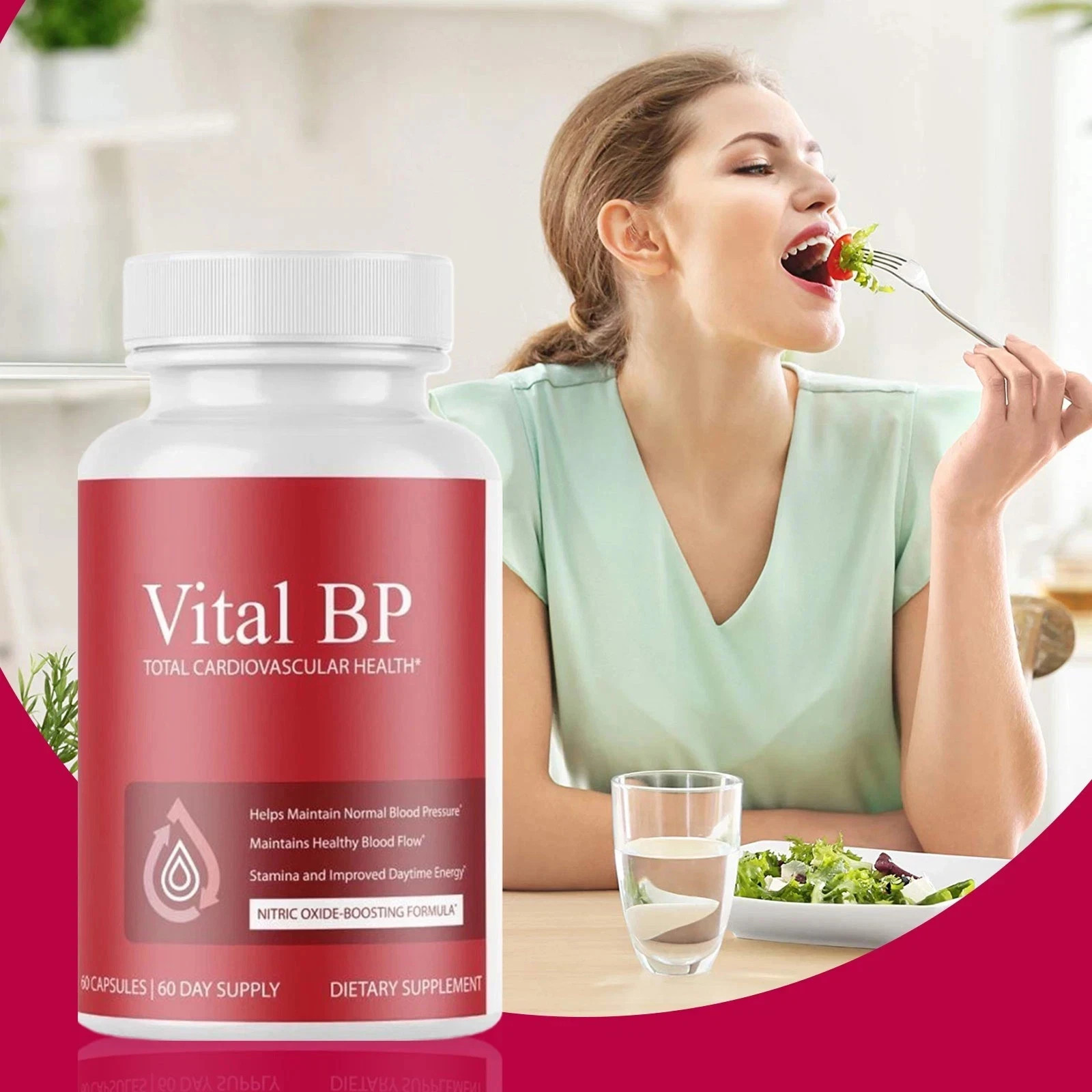 Vital BP-Total Cardiovascular Health, Support Blood Flow – (Pack of 3)