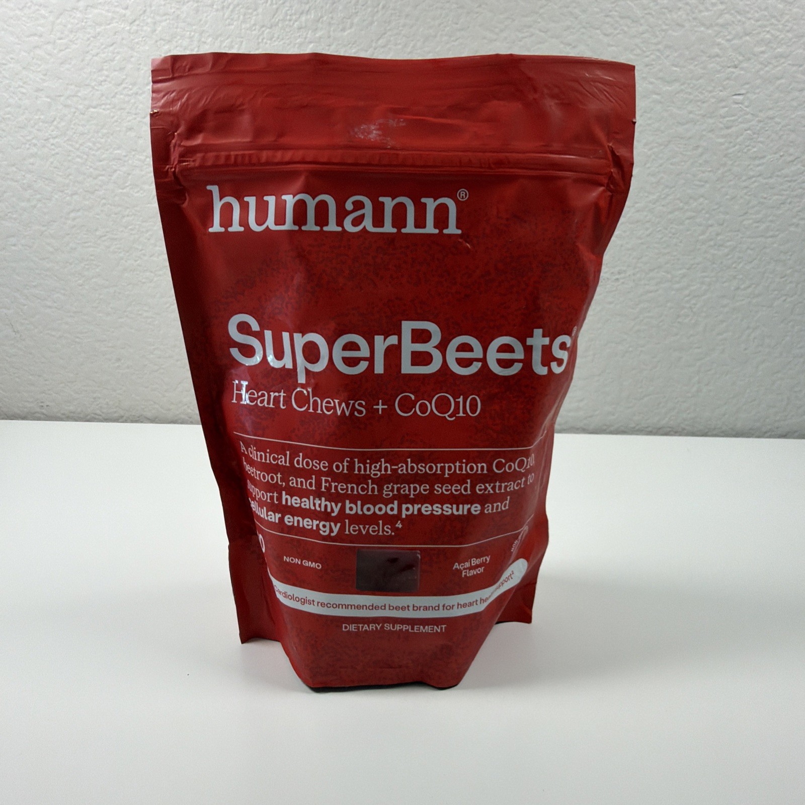 humanN Super Beets Heart Chews Advanced CoQ10 60 Chews Exp 08/2027 Sealed
