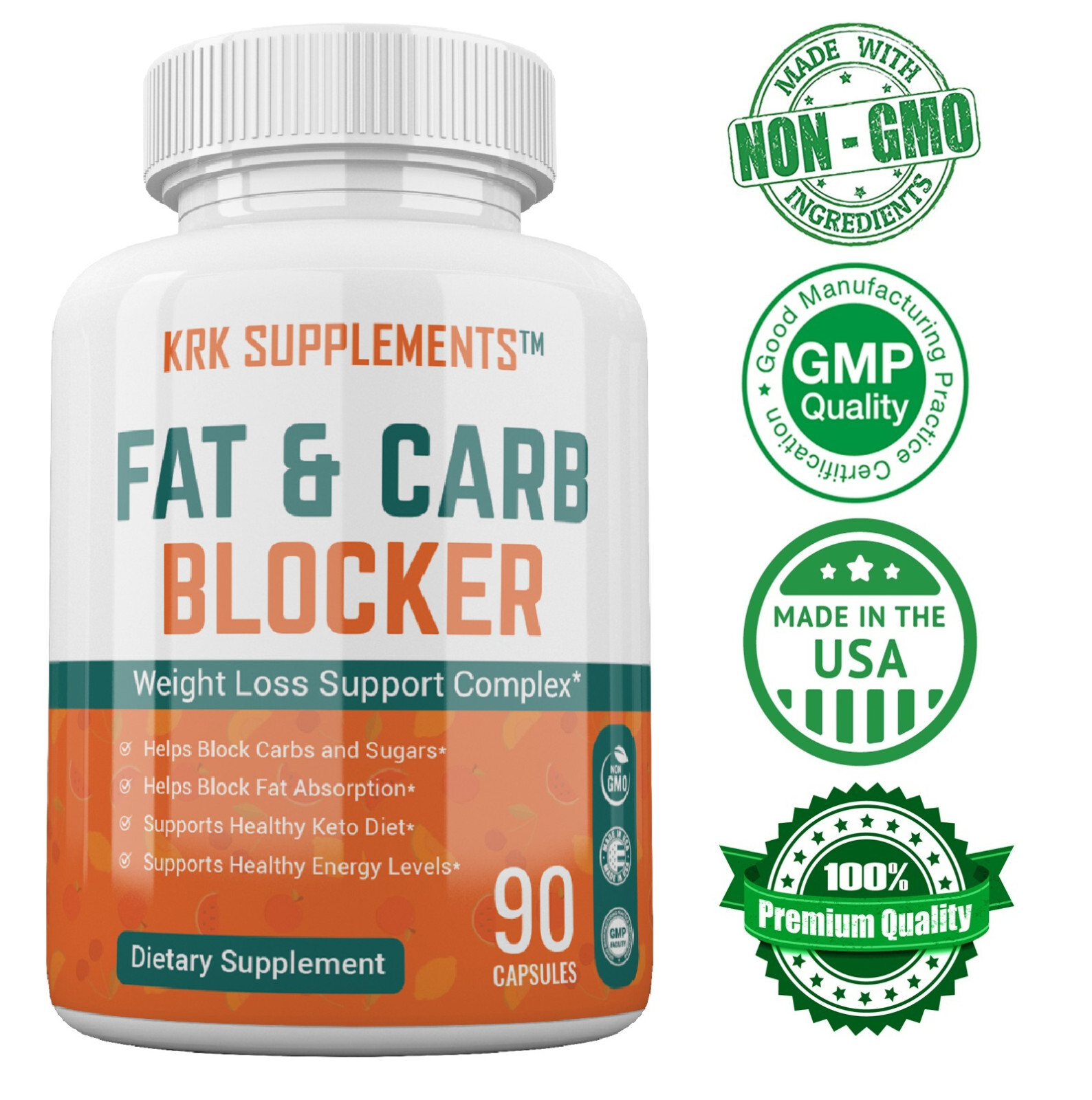 1 pc Fat and Carb Blocker Appetite Suppressant Burn Low Keto Weight Loss