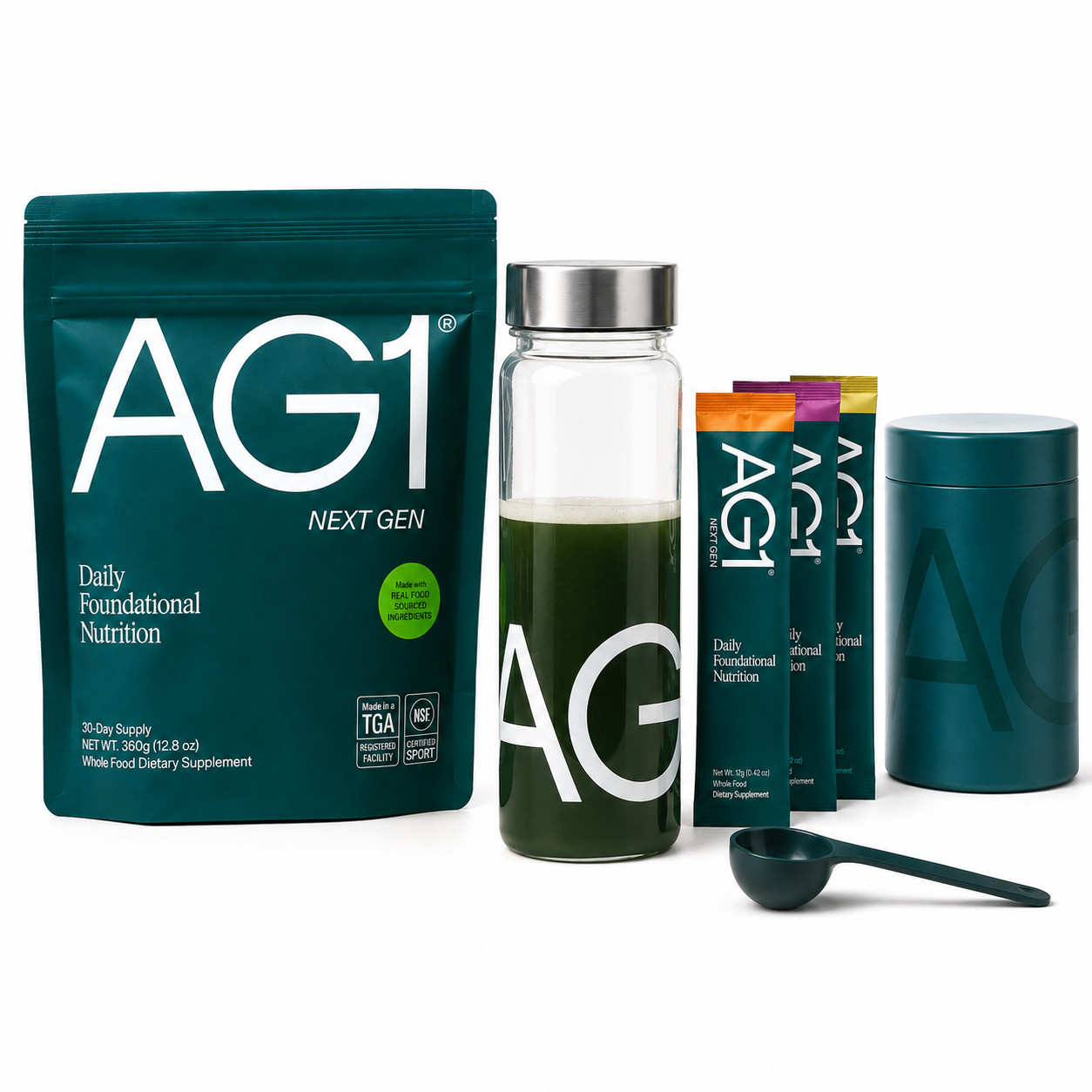 Premium Daily Greens Powder Pouch – 75 Whole Food Vitamins & Minerals