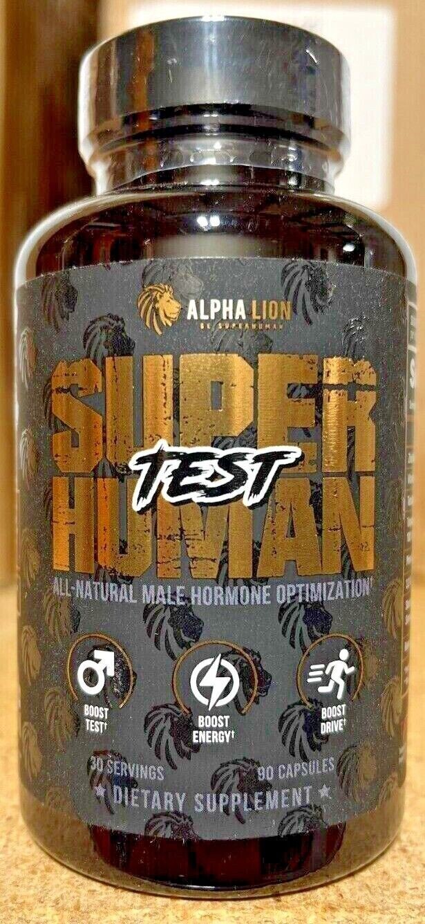 Alpha Lion Super Human Test All-Natural Men’s Testosterone Booster 90 Capsules