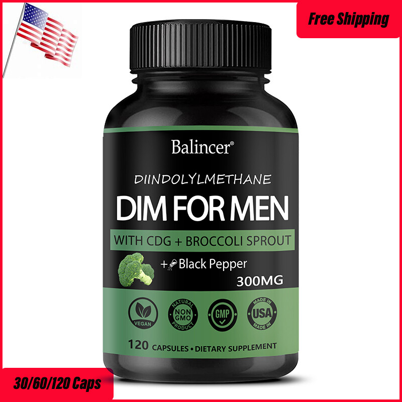 DIM(Diindolylmethane) 300mg-with Black Pepper-Premium Hormonal Support Formula