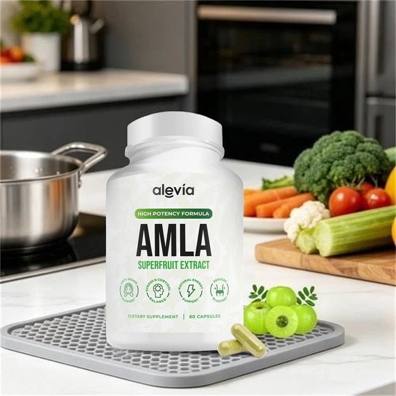 3x Alevia Organic Amla Capsules 1000mg Indian Gooseberry Antioxidant Supplement