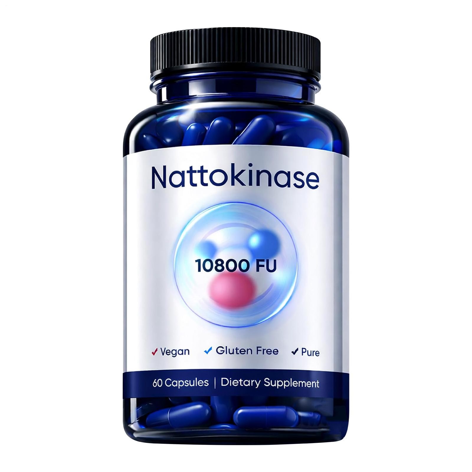 Quality Nattokinase Supplement – 10800 FU 60 Capsules Per Serving HOT 2026