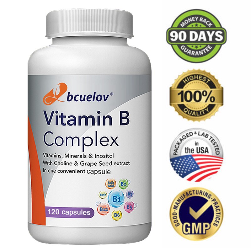 Vitamin B Complex Vitamin B Supplement – B-Complex Vitamins with B12, B6, B1