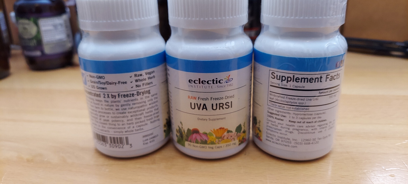 Ecletic Institute Uva Ursi Capsules – 90 Capsules – 350mg