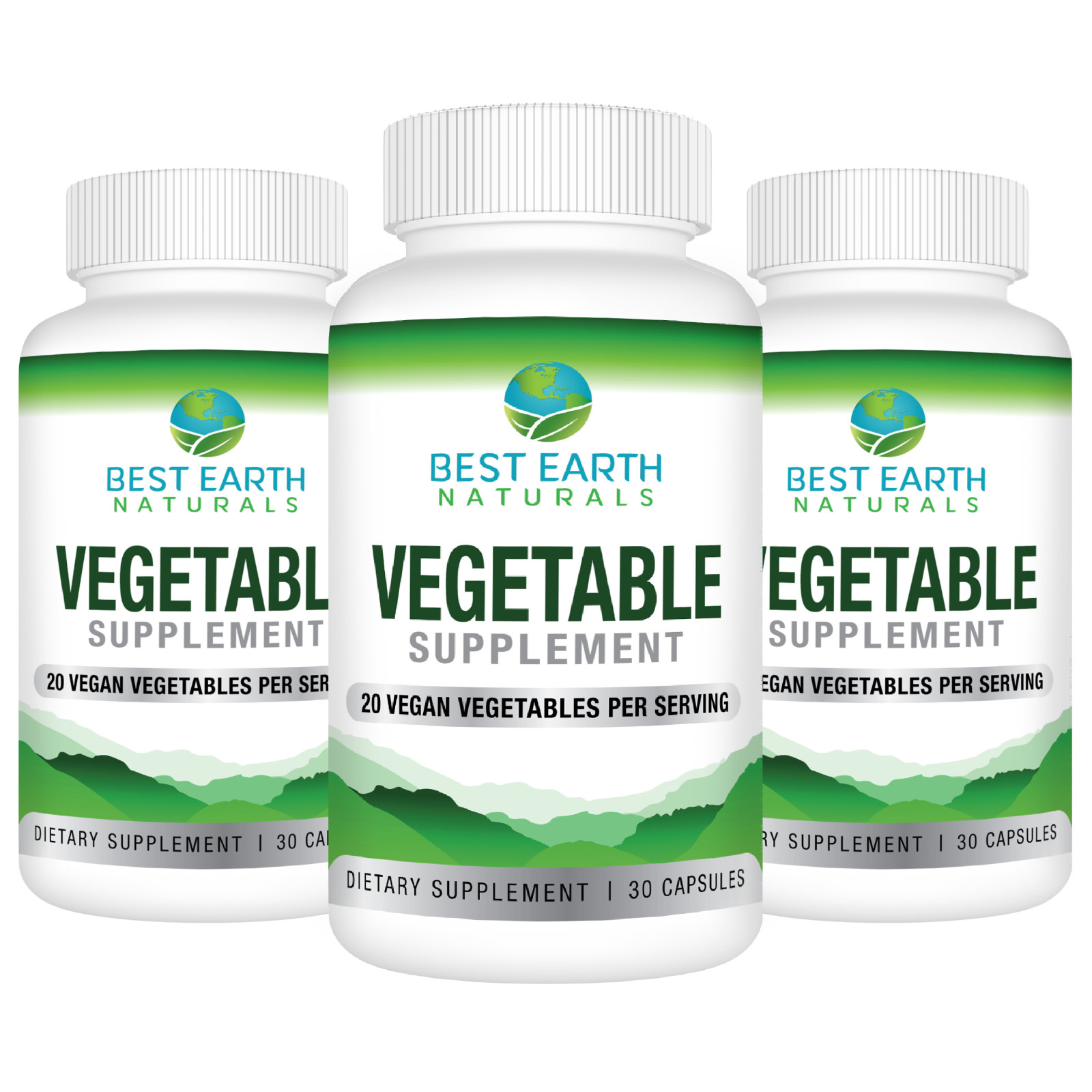 Vegetable Supplement by Best Earth Naturals Buy 2 Get 1 FREE 3 Pack