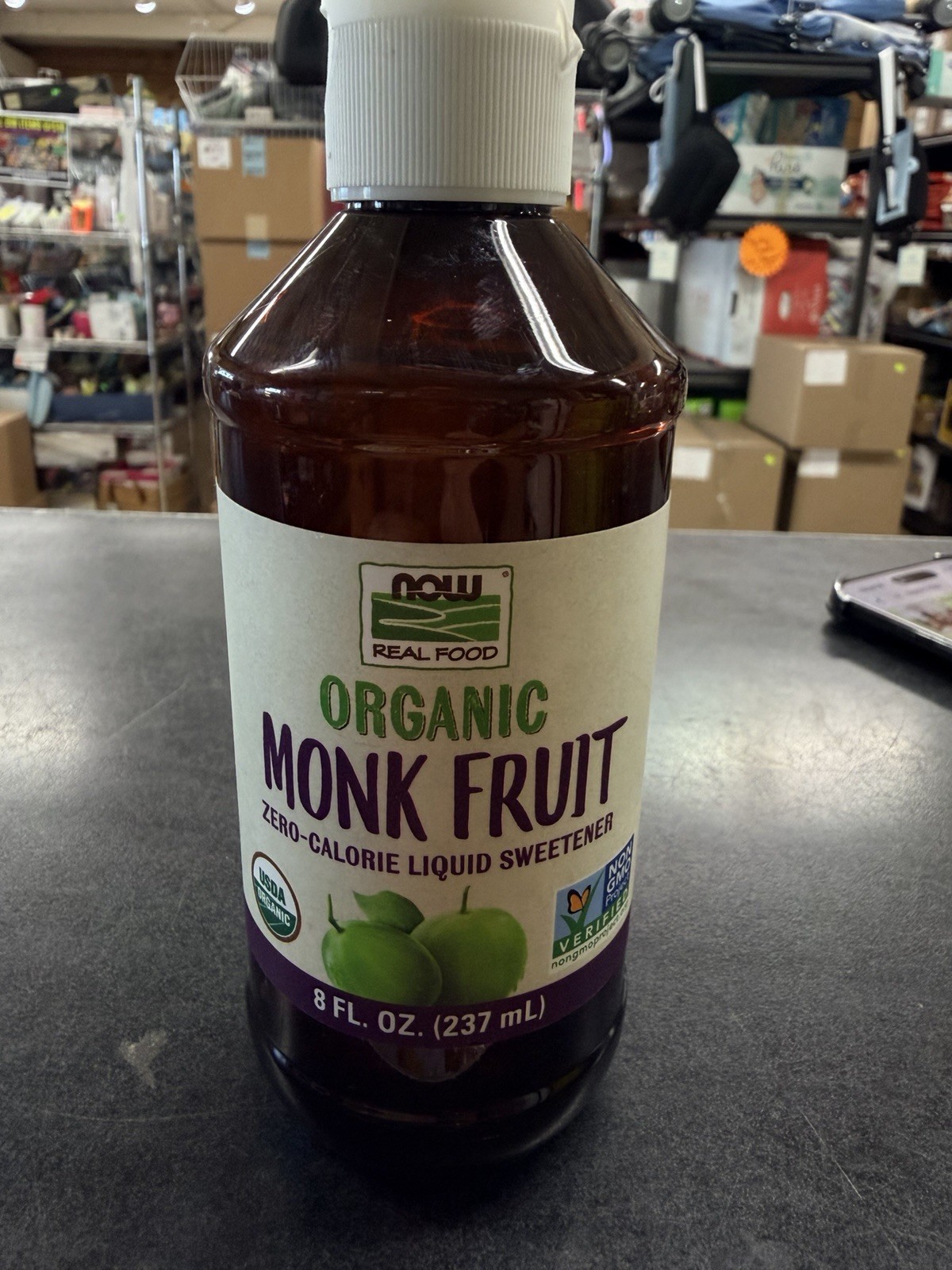 Monk Fruit Liquid Organic 8 Oz by Now Foods