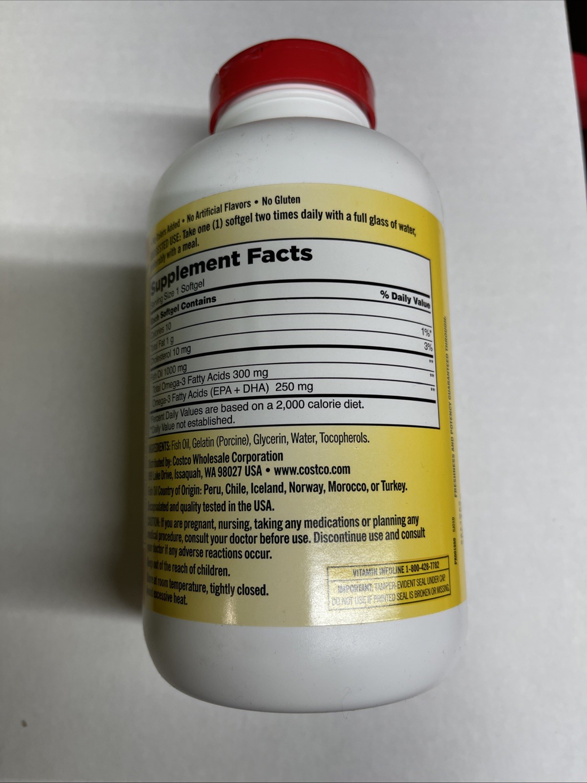 (2)Kirkland Signature Fish Oil 1000 mg., 400 Softgels X 2bottles ( Pack Of 2)