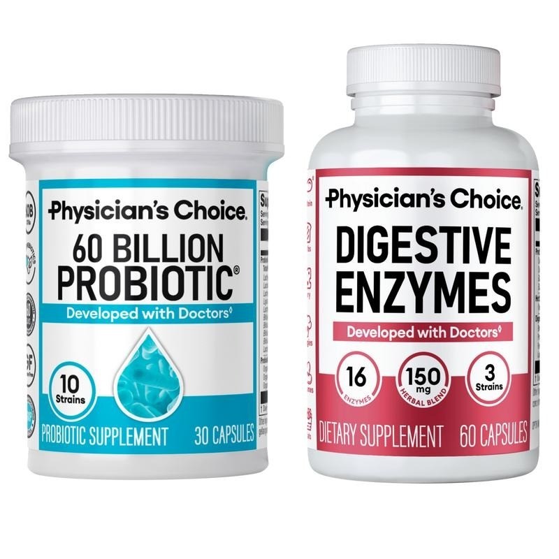 Physician’s Choice Hack Tummy your Bundle: Digestive Enzymes & 60 Billion Probio