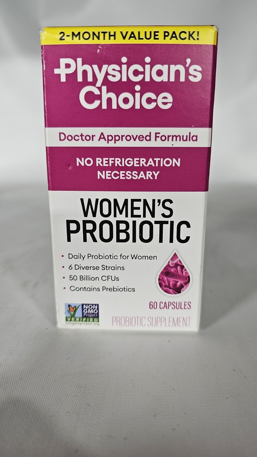 Physician’s Choice Women’s Probiotic Supplement, 60 Caps. Exp:10/9/2026