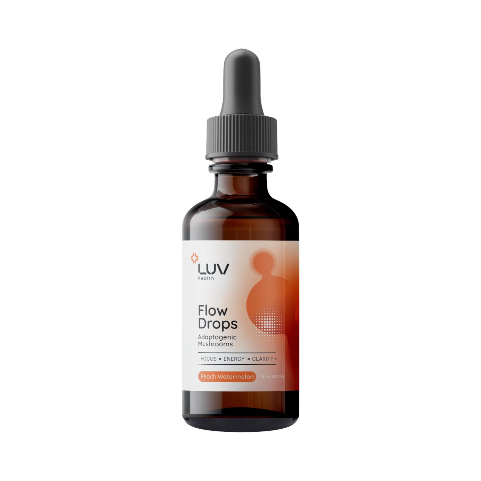 (1-Pack) LUV Vitality Flow Drops Health – LUV Flow Adaptogen Mushroom Blend