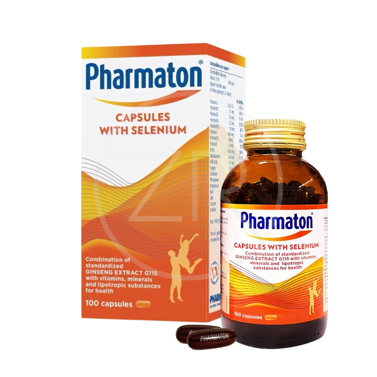 Pharmaton with Ginseng G115 100 Tablets Ginseng and Selenium Energy Booster