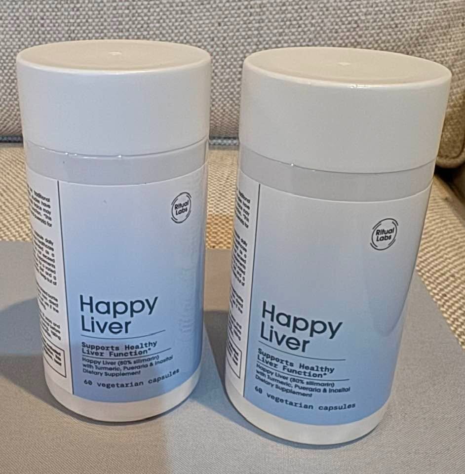Happy Liver 60 Vegetarian Capsules Supports Healthy Liver Supplement – Set of 2