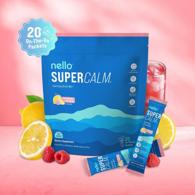 Sleep Drink Mix KSM66 Ashwagandha D3 Magnesium for Cortisol Balance Mood Calming